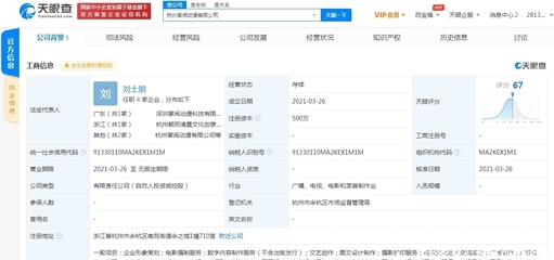 掌閱杭州落子動漫新公司，加碼數字內容生態布局